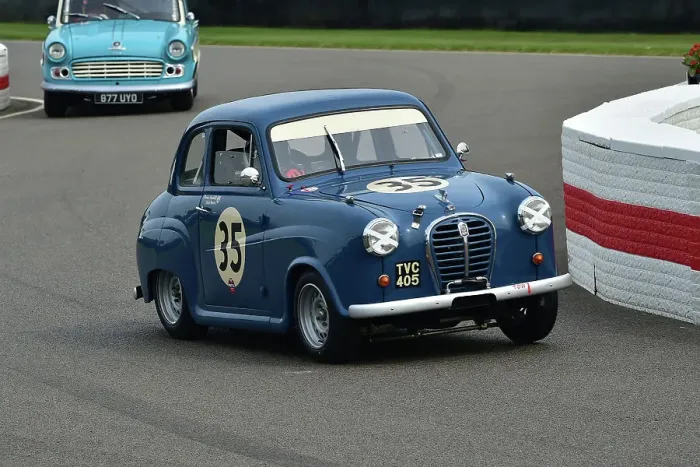 Rights Managed : CM35 1676 Marino Franchitti, Chris Harris, Austin A35 Rights Managed : CM35 1676 Marino Franchitti, Chris Harris, Austin A35
