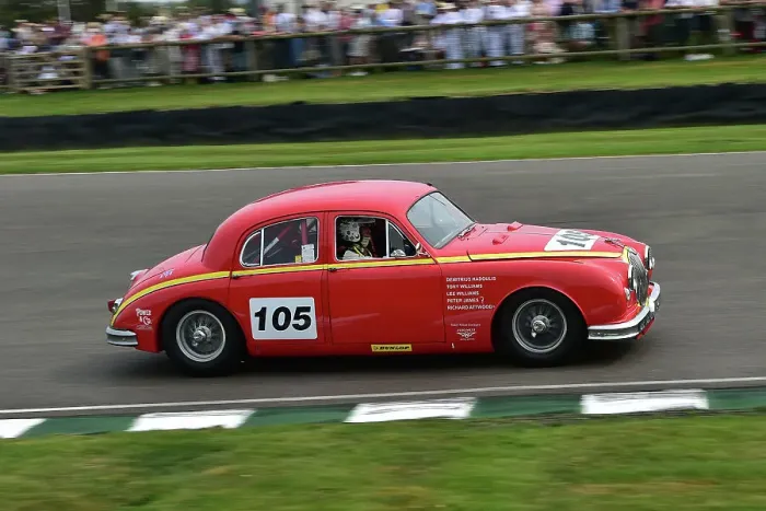 Rights Managed : CM35 1701 Peter James, Richard Attwood, Jaguar Mk1