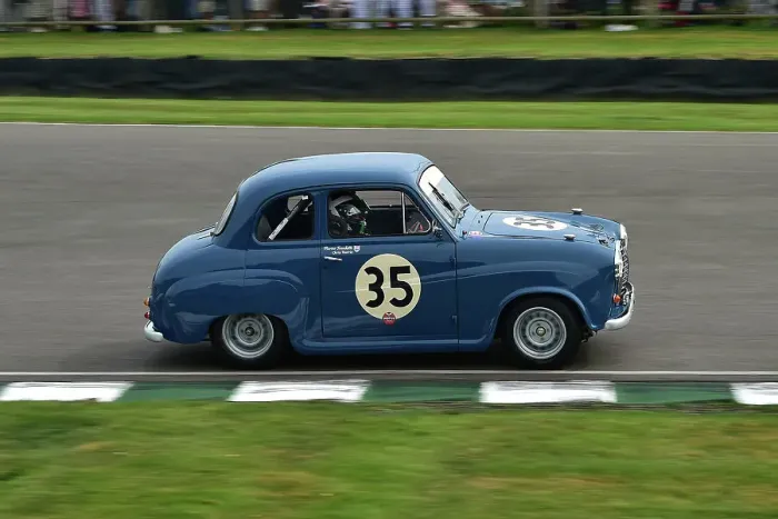 Rights Managed : CM35 1730 Marino Franchitti, Chris Harris, Austin A35 Rights Managed : CM35 1730 Marino Franchitti, Chris Harris, Austin A35