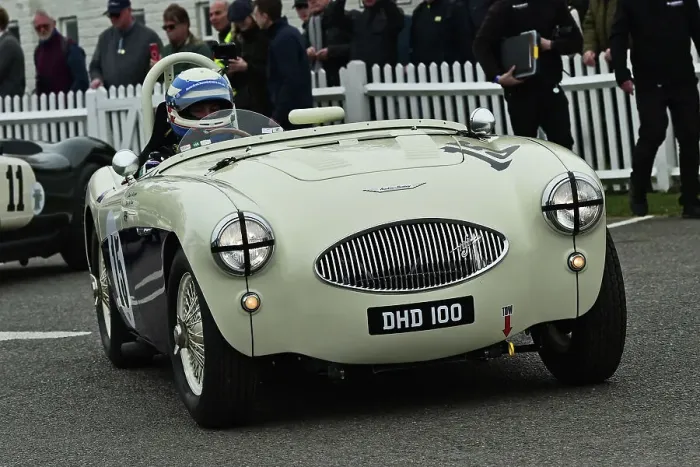 Rights Managed : CM35 4677 Jack Rawles, Austin Healey 100S Rights Managed : CM35 4677 Jack Rawles, Austin Healey 100S