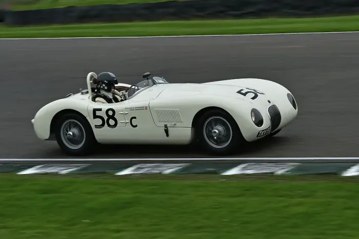 Rights Managed : CM35 4721 Hans-Martin Schneeberger, Jaguar C-Type