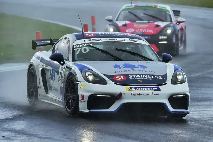 Framed Print : CM35 6702 Samuel Harvey, Xentek Motorsport, Porsche 718 Cayman GT4 Clubsport