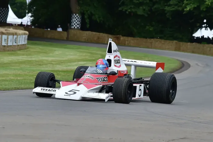 Rights Managed : CM35 9796 Emerson Fittipaldi, McLaren-Cosworth M23-5 Rights Managed : CM35 9796 Emerson Fittipaldi, McLaren-Cosworth M23-5