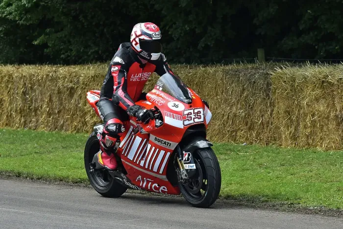 Rights Managed : CM36 0615 Wayne Gardner, Ducati Desmosedici GP8
