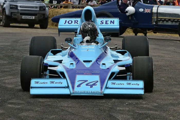 Rights Managed : CM36 0740 Michael Lyons, Gurney Eagle-Chevrolet FA74 Rights Managed : CM36 0740 Michael Lyons, Gurney Eagle-Chevrolet FA74
