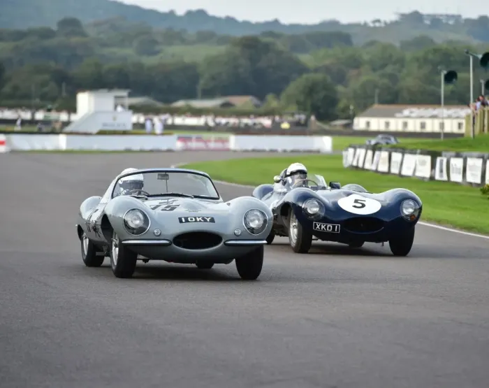 Rights Managed : CM4 9664 Derek Hood, Jaguar XKSS, 1 OKY, Nick Mason, Jaguar D-Type, XKD 1 Rights Managed : CM4 9664 Derek Hood, Jaguar XKSS, 1 OKY, Nick Mason, Jaguar D-Type, XKD 1