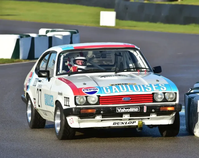 Rights Managed : CM6 2518 Jean-Pierre Jaussaud, Jean-Luc Thérier, Ford Capri III, 3 litre S Rights Managed : CM6 2518 Jean-Pierre Jaussaud, Jean-Luc Thérier, Ford Capri III, 3 litre S