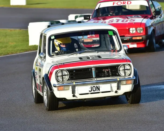 Rights Managed : CM6 2523 Glyn Swift, Jon Mowatt, Mini 1275GT Rights Managed : CM6 2523 Glyn Swift, Jon Mowatt, Mini 1275GT