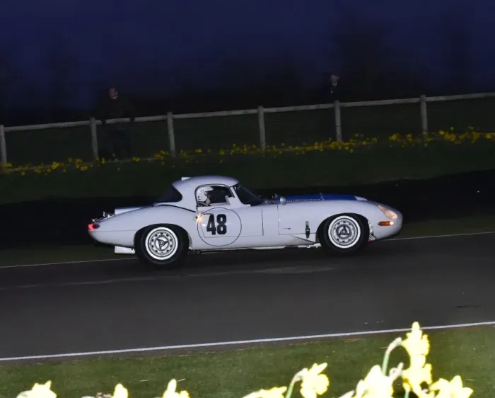 Rights Managed : CM6 3935 Read Gomm, Simon Butler, Jaguar E-Type lightweight lowdrag coupe Rights Managed : CM6 3935 Read Gomm, Simon Butler, Jaguar E-Type lightweight lowdrag coupe