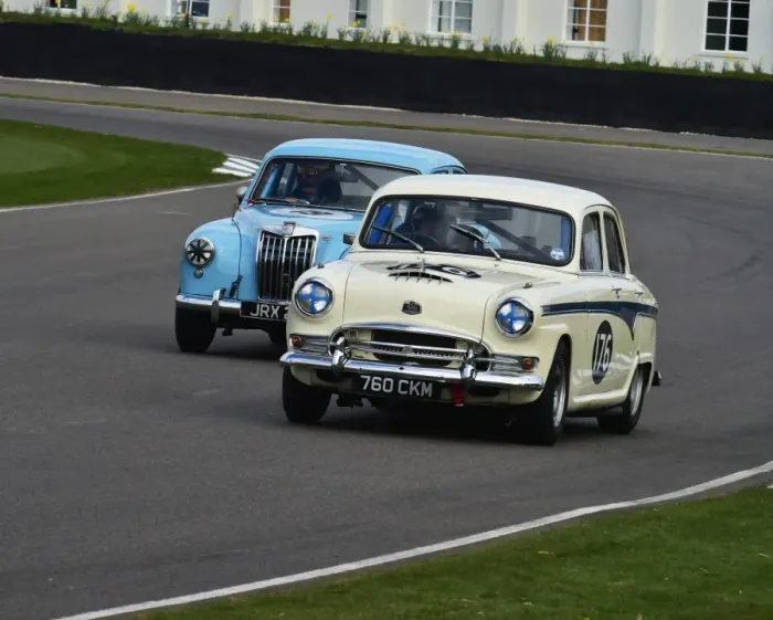 Rights Managed : CM6 4281 Andrew Davenall, Austin A105, Bruce Chapman, MG Magnette ZB Rights Managed : CM6 4281 Andrew Davenall, Austin A105, Bruce Chapman, MG Magnette ZB