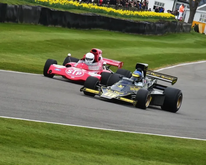 Rights Managed : CM6 4617 Andrew Beaumont, Lotus-Cosworth 76, Magnus Ahlqvist, March-Cosworth 721X Rights Managed : CM6 4617 Andrew Beaumont, Lotus-Cosworth 76, Magnus Ahlqvist, March-Cosworth 721X
