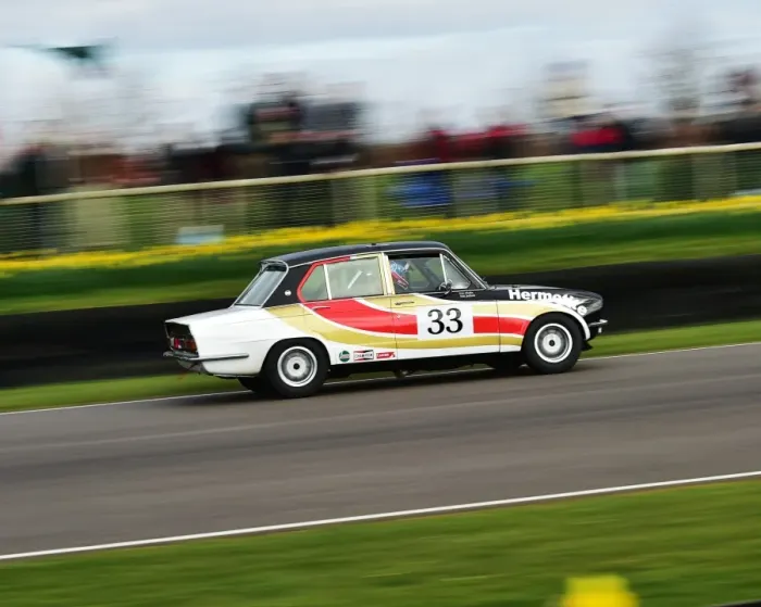 Rights Managed : CM6 4937 Ken Clarke, Mat Jackson, Triumph Dolomite Sprint Rights Managed : CM6 4937 Ken Clarke, Mat Jackson, Triumph Dolomite Sprint