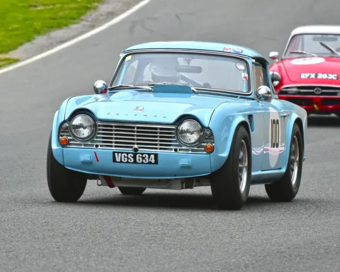 Framed Print : CM7 7744 Karl Wetherell, Triumph TR4
