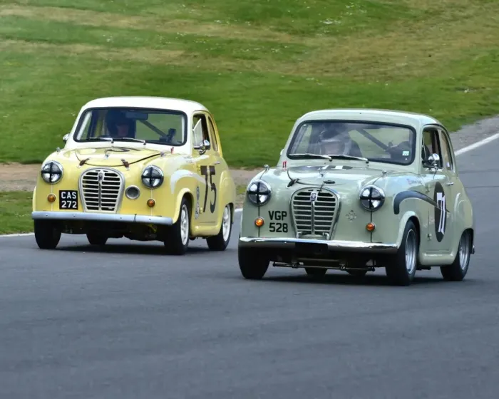 Framed Print : CM8 2089 Austin A35 vs Austin A35
