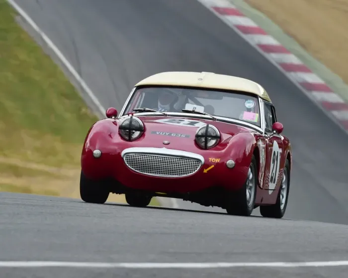Framed Print : CM9 3082 Peter Chappell, Austin Healey Sprite Mk1