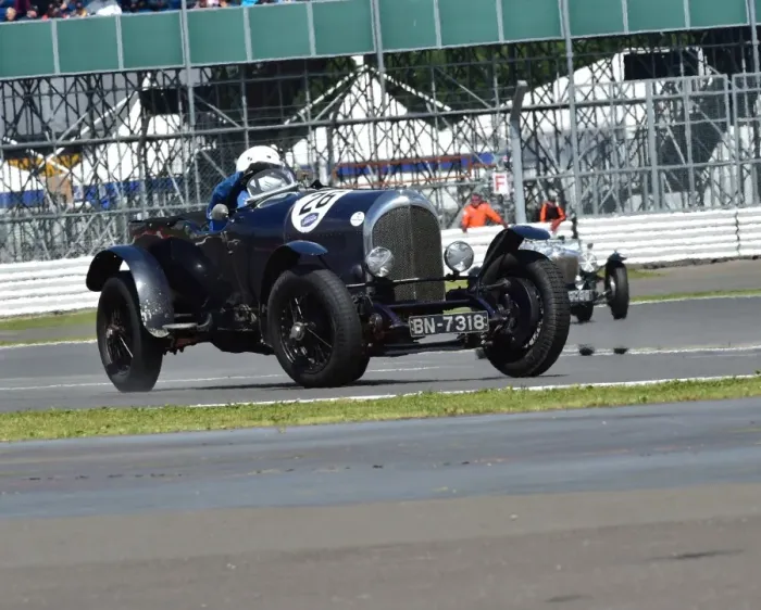 Framed Print : CM9 4230 Jock MacKinnon, Bentley 3 litre tourer
