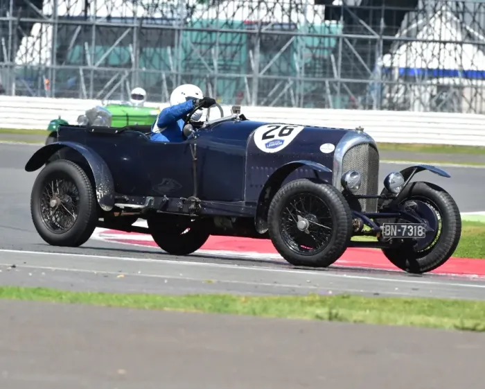 Framed Print : CM9 4255 Jock MacKinnon, Bentley 3 litre tourer