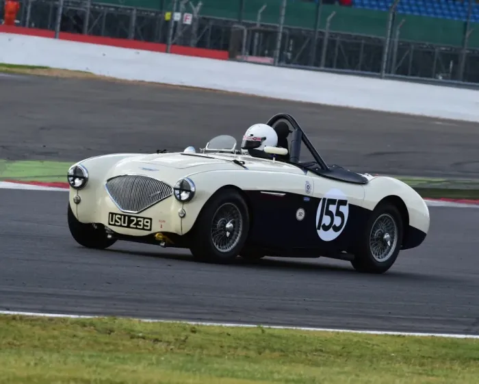 Framed Print : CM9 4648 Graham Robson, Austin Healey 100M Framed Print : CM9 4648 Graham Robson, Austin Healey 100M