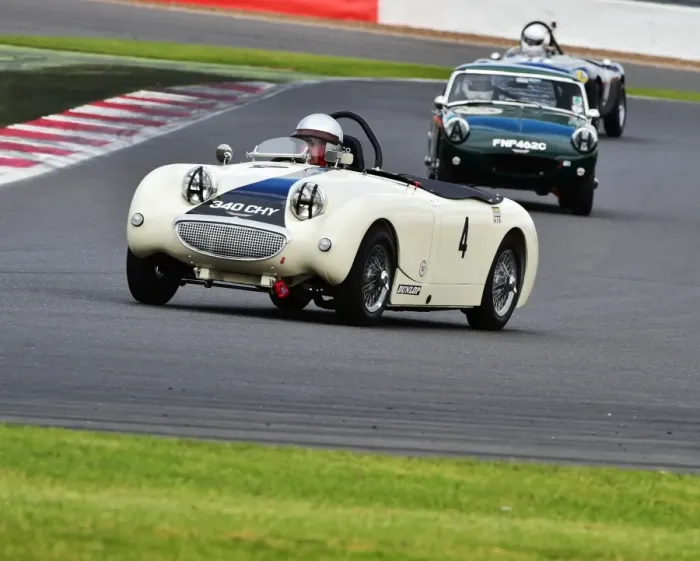 Framed Print : CM9 6242 Allan Cameron, Austin Healey Sprite Mk1