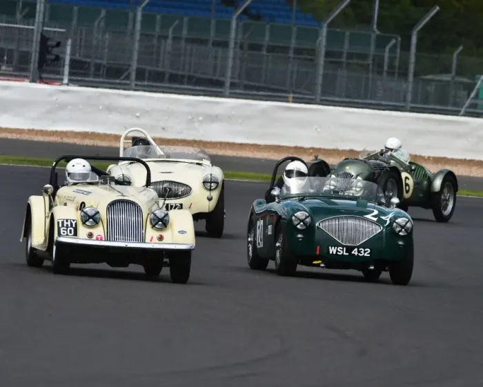 Framed Print : CM9 6679 Richard Thorne, Sean Horwood, Morgan 4, Jim Campbell, Austin Healey 100-4 Framed Print : CM9 6679 Richard Thorne, Sean Horwood, Morgan 4, Jim Campbell, Austin Healey 100-4