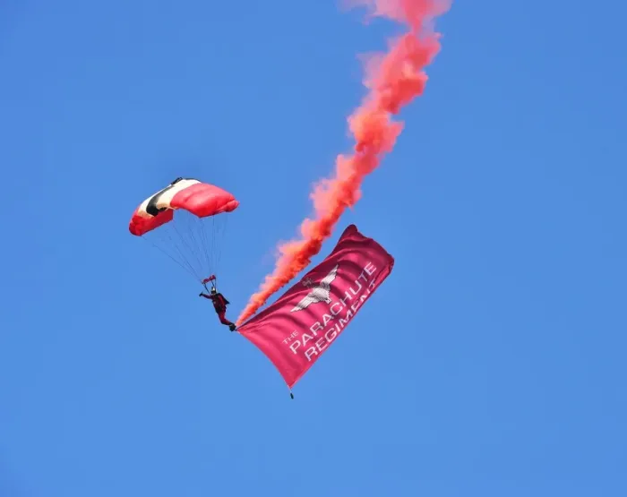 Framed Print : CMA 2699 Red Devils, Parachute Display Team Framed Print : CMA 2699 Red Devils, Parachute Display Team