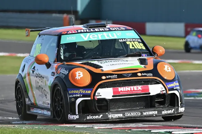 Framed Print : CZ2_2510 Chris MacKenzie, MINI JCW Sport, Bitcoin Racing.jpg