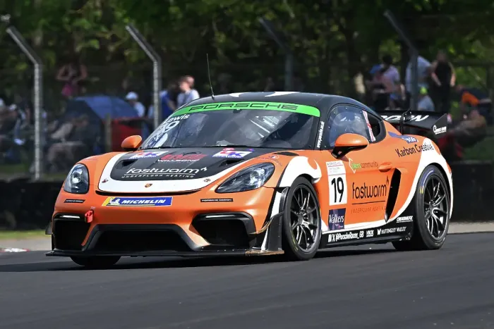 Framed Print : CZ2_5104 Daniel Lewis, Porsche 718 Cayman GT4 RS Clubsport, Race Car Consultants.jpg