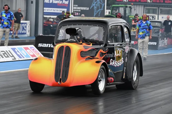 Framed Print : CZ2_9117 Al O'Connor, Ford Anglia, Al's Gasser.jpg