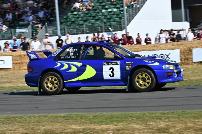 Rights Managed : CZ3_1443 Max Girardo, Peter MacAlpine, Marcus Willis, Subaru Impreza WRC Safari.jpg