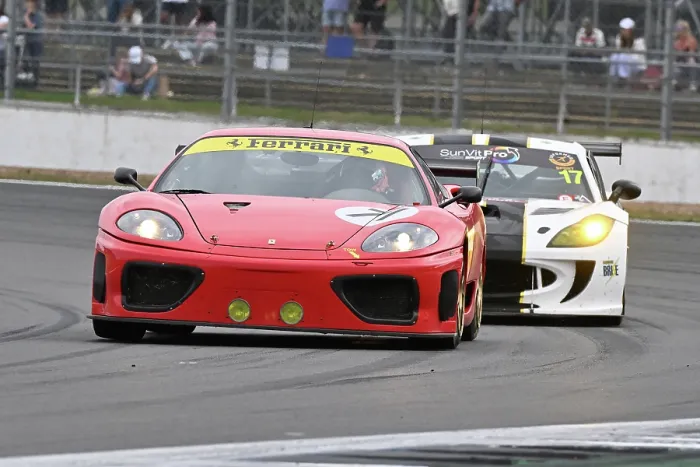 Framed Print : CZ4_0246 Robert MacFarlane, George MacFarlane, Ferrari 360 N-GT, William Ashmore, Ginetta G55.jpg