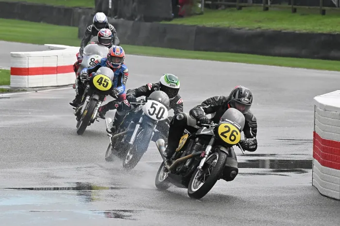 Rights Managed : CZ4_6280 Richard Molnar, Andy Molnar, Norton Manx 30M, Graham Higlett, Eugene Laverty, Norton Manx.jpg