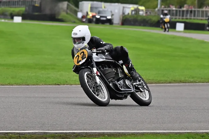 Rights Managed : CZ4_8097 Francois Rivaz, Storm Stacey, Norton Manx 30M.jpg