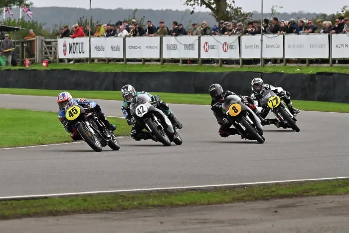 Rights Managed : CZ4_8516 Jimmy May, Sylvain Barrier, Manx Norton 30M, Joaquin Folch-Rusinol Jnr, Carlos Checa, Norton Manx 30M.jpg