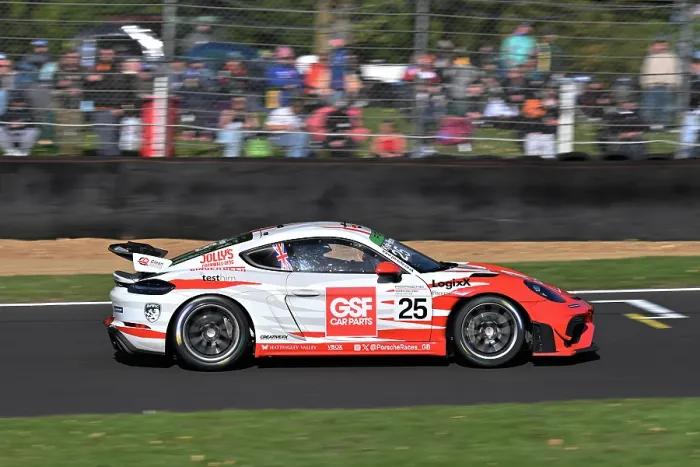 Framed Print : CZ5_1129 Matthew Kyle-Henney, Clean Racing, Porsche 718 Cayman GT4 RS Clubsport.jpg