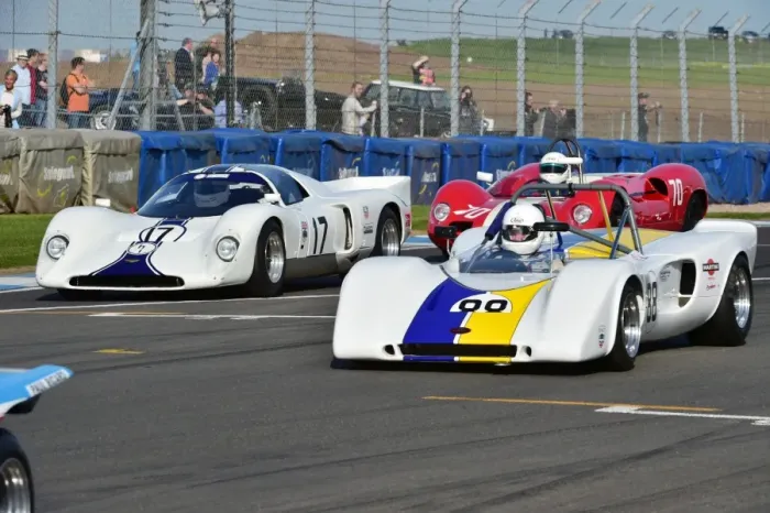 Framed Print : Kevin Cooke, Royale RP17, David Carrington-Yates, Samuel Carrington-Yates, Chevron B16, Martini Trophy, Donington Historic Festival 2014 Framed Print : Kevin Cooke, Royale RP17, David Carrington-Yates, Samuel Carrington-Yates, Chevron B16, Martini Trophy, Donington Historic Festival 2014