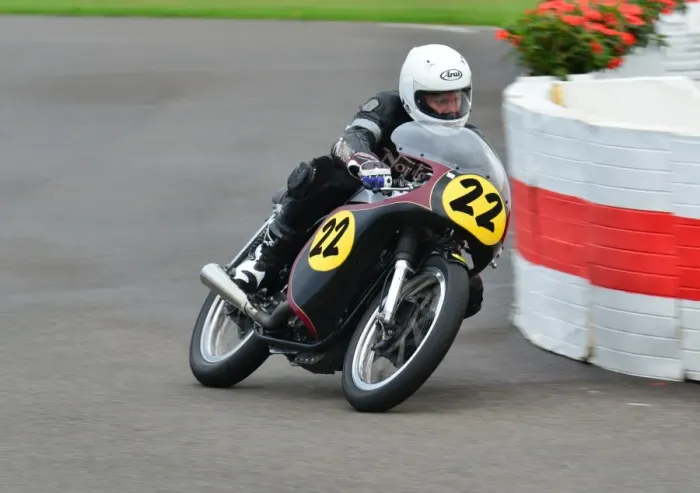 Rights Managed : Michael Russell, Michael Rutter, Norton Manx 500, Goodwood Revival 2013