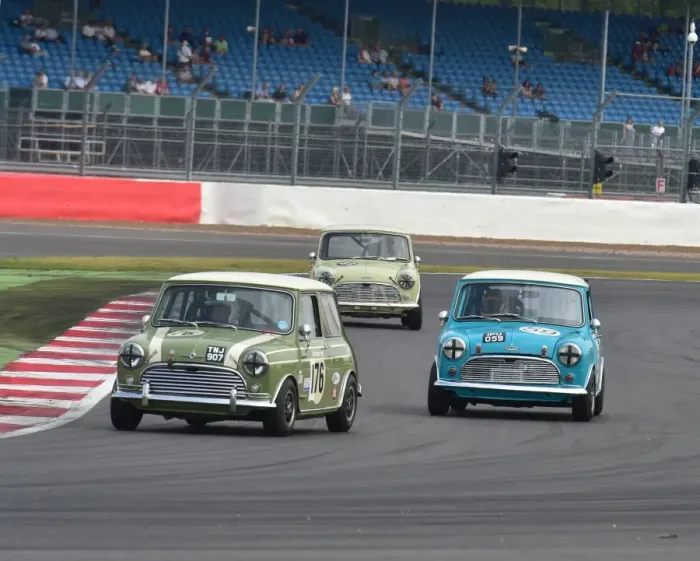Framed Print : Nick Swift, Mini Cooper S, TNJ 907, Josh Beebee, Robert Beebee, Austin Mini Cooper S, IPU 059, Sir John Whitmore trophy, U2TC, Silverstone Classic 2014 Framed Print : Nick Swift, Mini Cooper S, TNJ 907, Josh Beebee, Robert Beebee, Austin Mini Cooper S, IPU 059, Sir John Whitmore trophy, U2TC, Silverstone Classic 2014