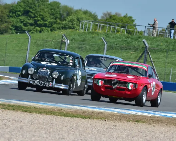 Framed Print : Roz Shaw, Chas Matthews, Alfa Romeo Giulia Sprint GT, Richard Butterfield, Thomas Butterfield, Jaguar Mk1, UDU 779, Donington Historic Festival 2014 Framed Print : Roz Shaw, Chas Matthews, Alfa Romeo Giulia Sprint GT, Richard Butterfield, Thomas Butterfield, Jaguar Mk1, UDU 779, Donington Historic Festival 2014