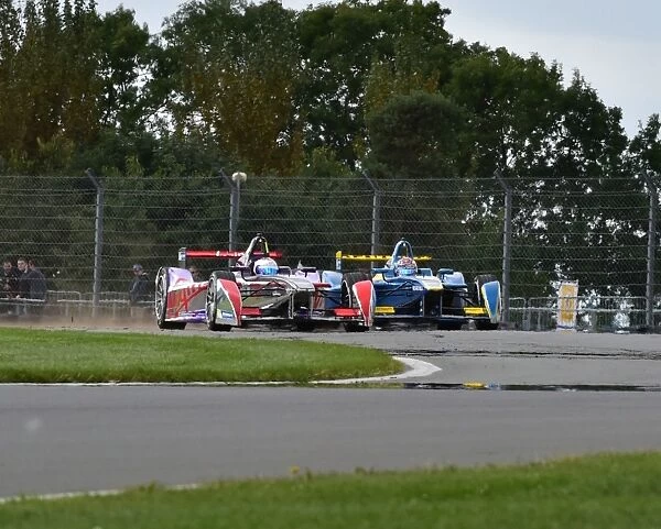 Sebastien Buemi, Spark-Renault SRT_01E, e. dams, Sam Bird, Spark-Renault SRT_01E, Virgin Racing, Formula-E Test Day 19  /  08  /  2014