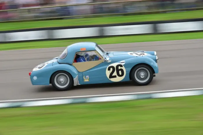 Rights Managed : Stephen Skinner, Triumph TR3 Goodwood Revival 2013 Rights Managed : Stephen Skinner, Triumph TR3 Goodwood Revival 2013