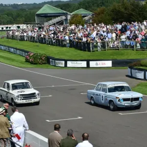 Goodwood Revival 2015 Print - BMW and Ford Classic Racing Goodwood Revival 2015 Print - BMW and Ford Classic Racing