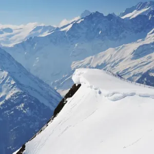 Swiss Mountains Print: Meiringen in Early Spring