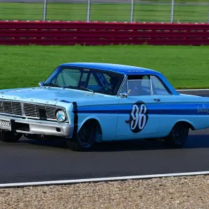1958-1966 Ford Falcon Print, HRDC Jack Sears Trophy at Silverstone 1958-1966 Ford Falcon Print, HRDC Jack Sears Trophy at Silverstone
