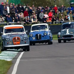 Print of Austin A35 Academy racing at Goodwood