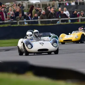 Print of a Lola Climax Mk1 racing at Goodwood Print of a Lola Climax Mk1 racing at Goodwood