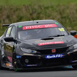 Print of a Honda Civic Type R at the BTCC Launch Day