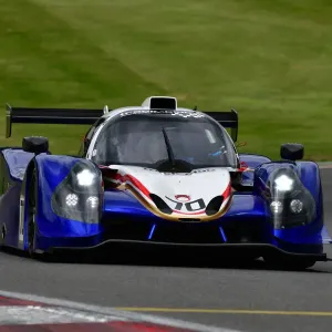Print of Marcus Jewell in Ligier LMP3 at Brands Hatch