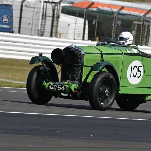 The Classic Silverstone August 2022 Poster Print Collection: MRL Pre-War Sports Cars 'BRDC 500'