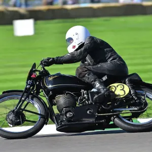 Print of two riders on a Velocette MT 500 at the Goodwood Revival Print of two riders on a Velocette MT 500 at the Goodwood Revival