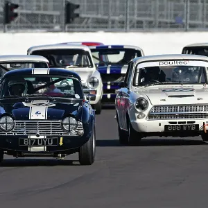 CJ12 2875 Tim Mogridge, Triumph TR4, David Hall, Ford Lotus Cortina